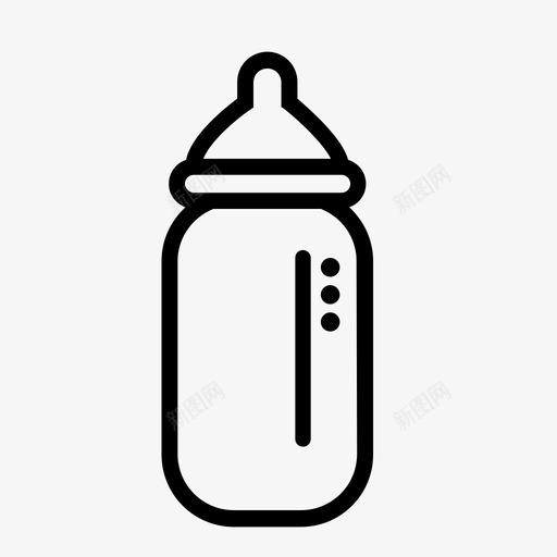 婴儿奶瓶饮料食品图标svg_新图网 https://ixintu.com 婴儿其他孕妇 婴儿奶瓶 牛奶 食品 饮料