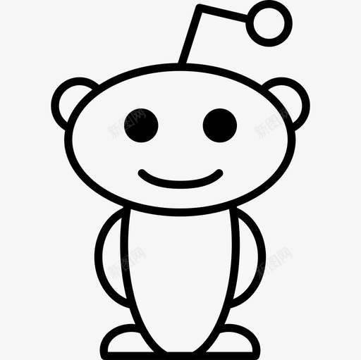 Reddit徽标社交社交图标svg_新图网 https://ixintu.com Reddit徽标 社交 社交图标