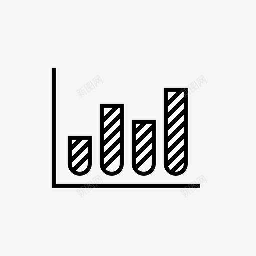 柱状图图表数据图标svg_新图网 https://ixintu.com 图表 数据 柱状图 统计