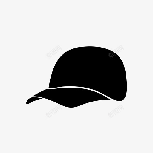 帽子棒球帽头图标svg_新图网 https://ixintu.com 头 帽子 戴 手绘 棒球帽