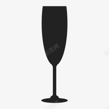 香槟杯饮料杯子图标图标