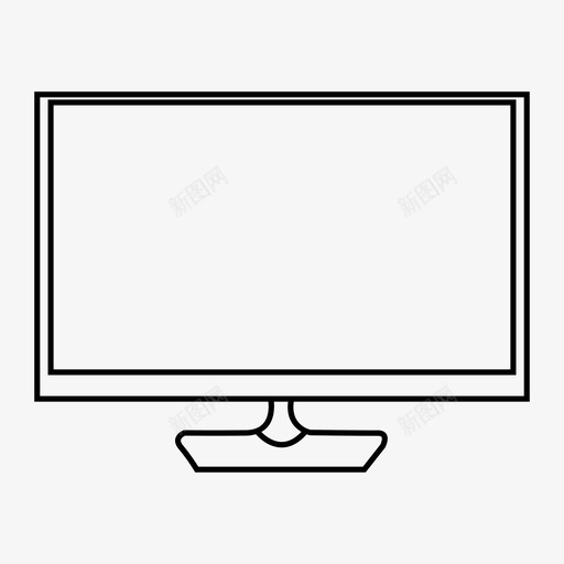 显示器lcdpc图标svg_新图网 https://ixintu.com lcd pc 显示器 电视 电视屏幕 音频和视频系统