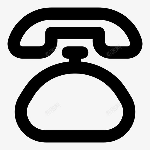 电话旧的复古的图标svg_新图网 https://ixintu.com 复古的 旧的 电话 电话的 通讯信息充满了粗体