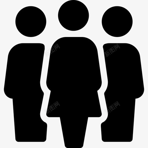 组人用户图标svg_新图网 https://ixintu.com 人 用户 用户实心图标 组