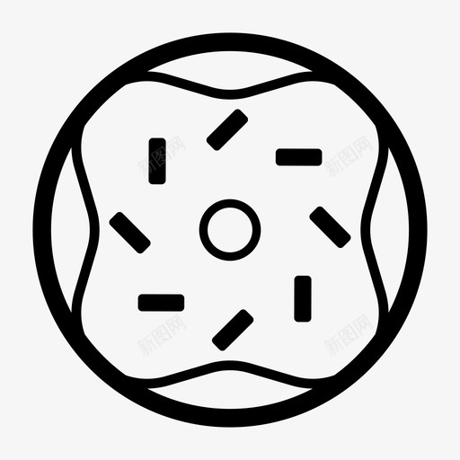 甜甜圈甜点洒甜甜圈图标svg_新图网 https://ixintu.com 招待 洒甜甜圈 甜点 甜甜圈 食物