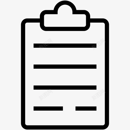 剪贴板列表备忘录图标svg_新图网 https://ixintu.com 任务 列表 剪贴板 备忘录 数据存储图标集 文本表