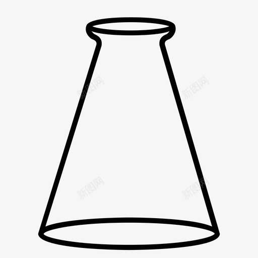 锥形瓶烧杯玻璃图标svg_新图网 https://ixintu.com 实验室 实验室烧杯 烧杯 玻璃 科学 锥形瓶