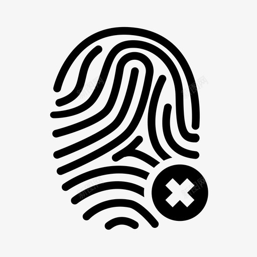 指纹身份证标记图标svg_新图网 https://ixintu.com 指纹 标记 身份证