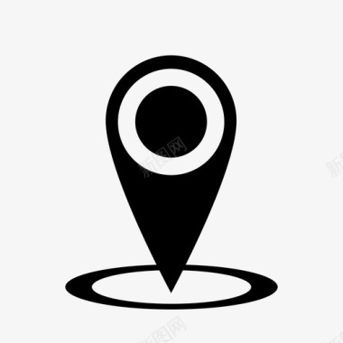 位置信标这里图标图标