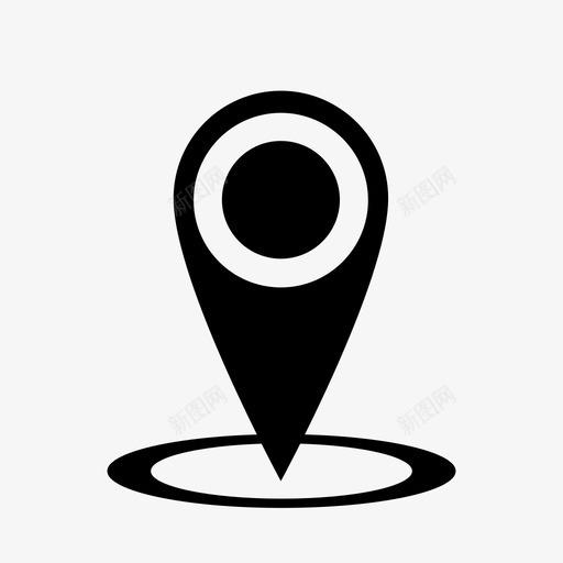位置信标这里图标svg_新图网 https://ixintu.com 位置 位置标识符2 信标 地图 标识符 这里