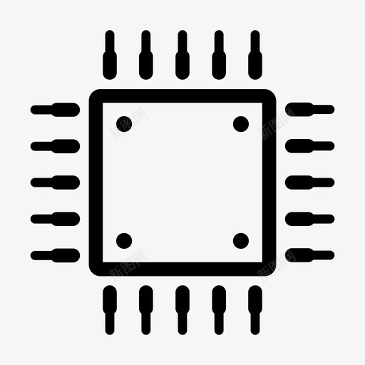 微芯片计算机芯片微处理器图标svg_新图网 https://ixintu.com 微处理器 微芯片 硅 计算机芯片