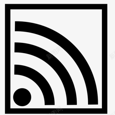 wifi方块博客连接图标图标