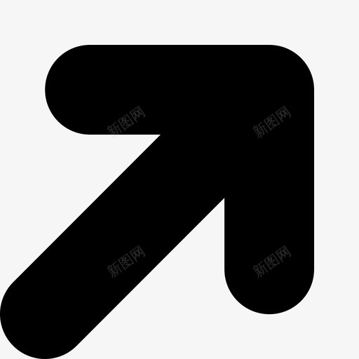 右上箭头角图标svg_新图网 https://ixintu.com iconano8px微图标 东 东北 北 右上 箭头 角