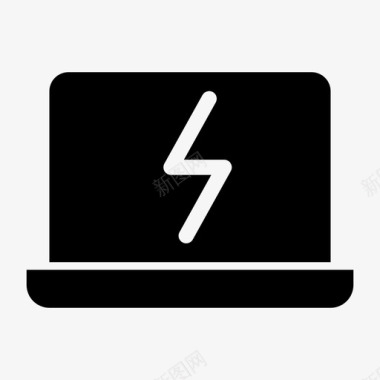 thunderbolt笔记本电脑设备通知笔记本电脑屏幕图标图标