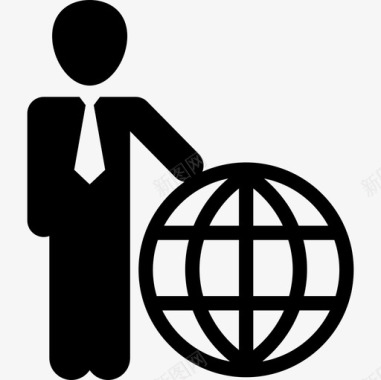 国际商人人物创业偶像图标图标