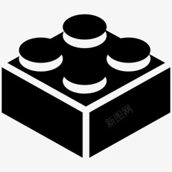 积木基础颗粒乐高件积木建筑图标高清图片