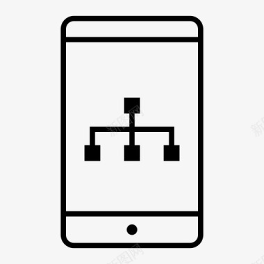 移动图表业务连接图标图标