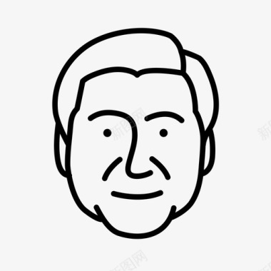人物面孔人类图标图标