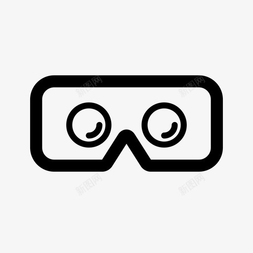 纸板眼睛谷歌图标svg_新图网 https://ixintu.com 眼睛 纸板 虚拟 虚拟现实 视图 谷歌