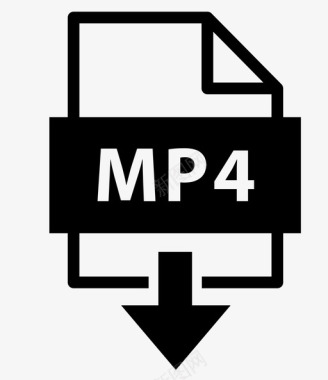 mp4存档扩展名图标图标