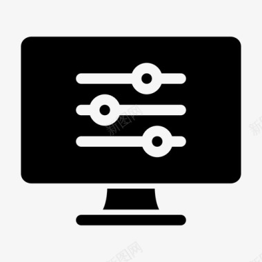 监视器设置均衡器选项图标图标