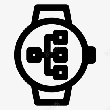smartwatch工作流业务图表图标图标