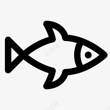 鱼烹饪鱼钓鱼图标图标