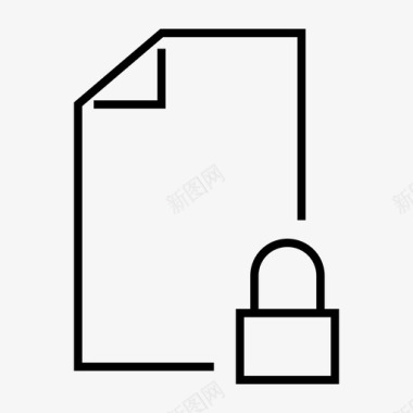 文件锁私人安全图标图标