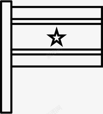 苏里南国家国旗图标图标