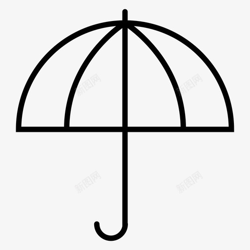 雨伞金融保险图标svg_新图网 https://ixintu.com 保护 保险 商业和金融 金融 雨伞