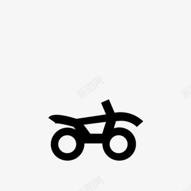 自行车越野车摩托车图标图标