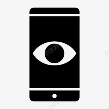 eye智能手机android移动通知图标图标