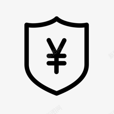 日元投资保险日元图标图标