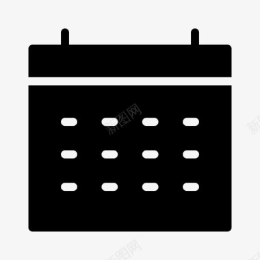 日历商务开发图标图标
