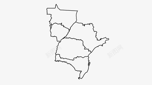 地图巴西语拉丁语图标图标