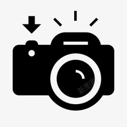 数码影像闪光摄影照相机数码影像图标高清图片