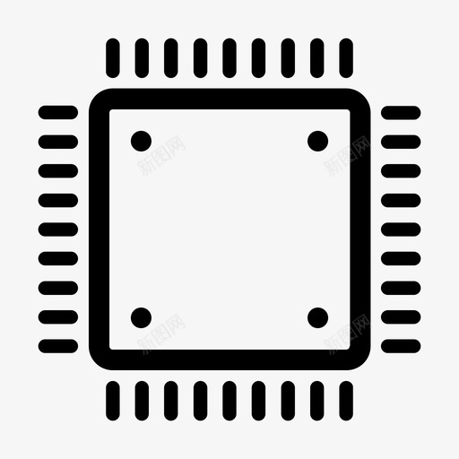 微芯片计算机芯片微处理器图标svg_新图网 https://ixintu.com 微处理器 微芯片 硅 计算机芯片