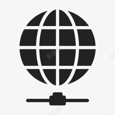 全球网络全球连接全球化图标图标