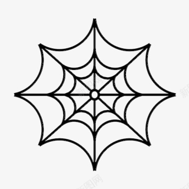 蜘蛛网万圣节旧的图标图标