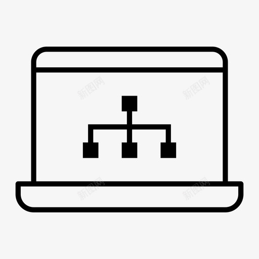 笔记本电脑组织结构图笔记本电脑连接图图标svg_新图网 https://ixintu.com 业务流程图 笔记本电脑 笔记本电脑连接图 组织结构图