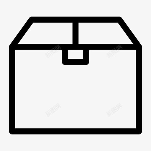 纸箱包装运输图标svg_新图网 https://ixintu.com 包装 必要加粗 纸箱 运输