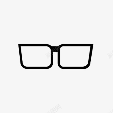 眼镜眼睛阅读图标图标