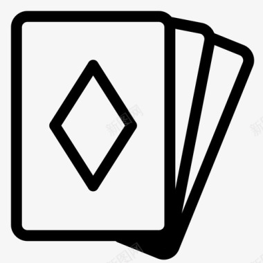 卡片钻石娱乐图标图标