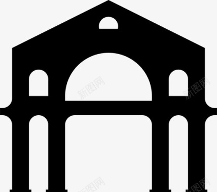 拱门22非洲建筑图标图标
