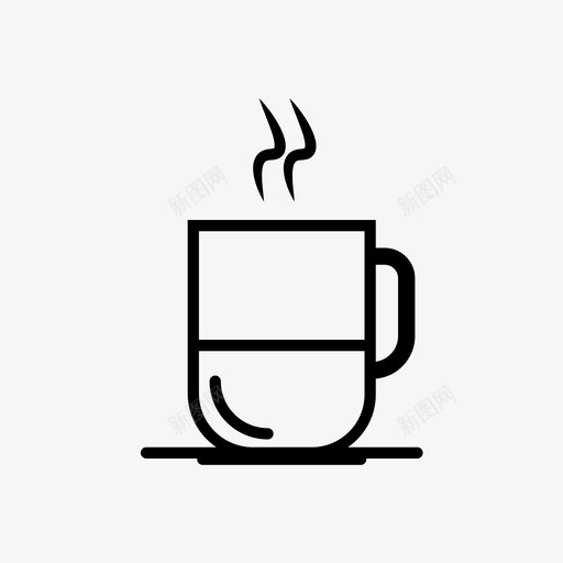 咖啡杯饮料杯茶图标svg_新图网 https://ixintu.com 咖啡杯 圣诞套装 杯茶 饮料