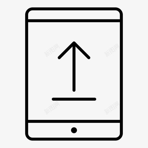 平板电脑上载转到顶部向上滑动图标svg_新图网 https://ixintu.com 上载 上载下载 向上滑动 向上箭头 垂直方向 平板电脑上载 转到顶部
