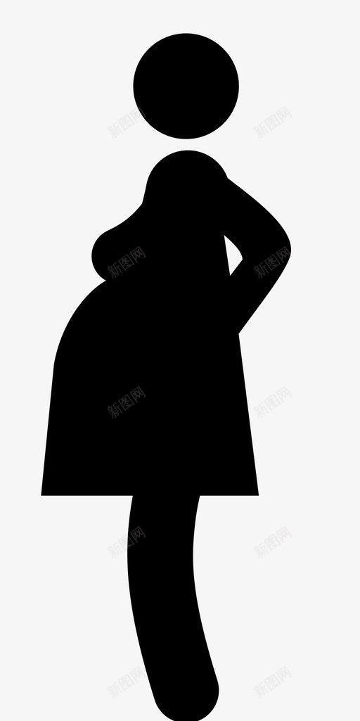 怀孕婴儿出生图标svg_新图网 https://ixintu.com 产妇 出生 女性 婴儿 怀孕 母亲 爱