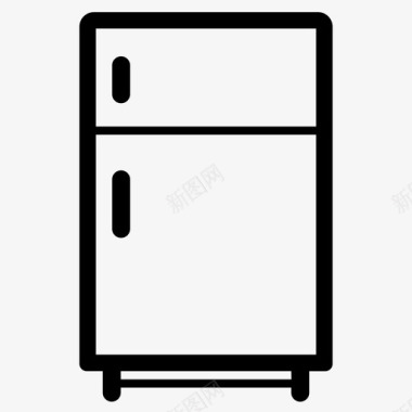 冰箱电器冷食图标图标