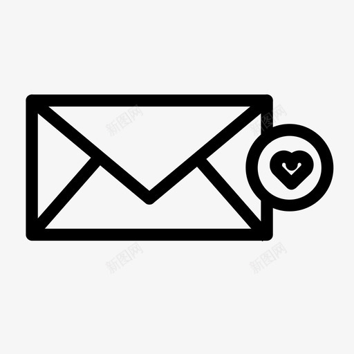 保存邮件技术心脏图标svg_新图网 https://ixintu.com 保存邮件 心脏 技术 收藏夹 电子邮件 邮件