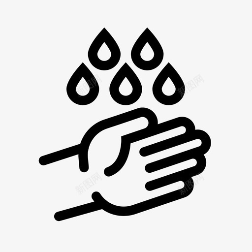 洗手清洁水图标svg_新图网 https://ixintu.com 水 洗手 清洁 迷你图标设置标志导航